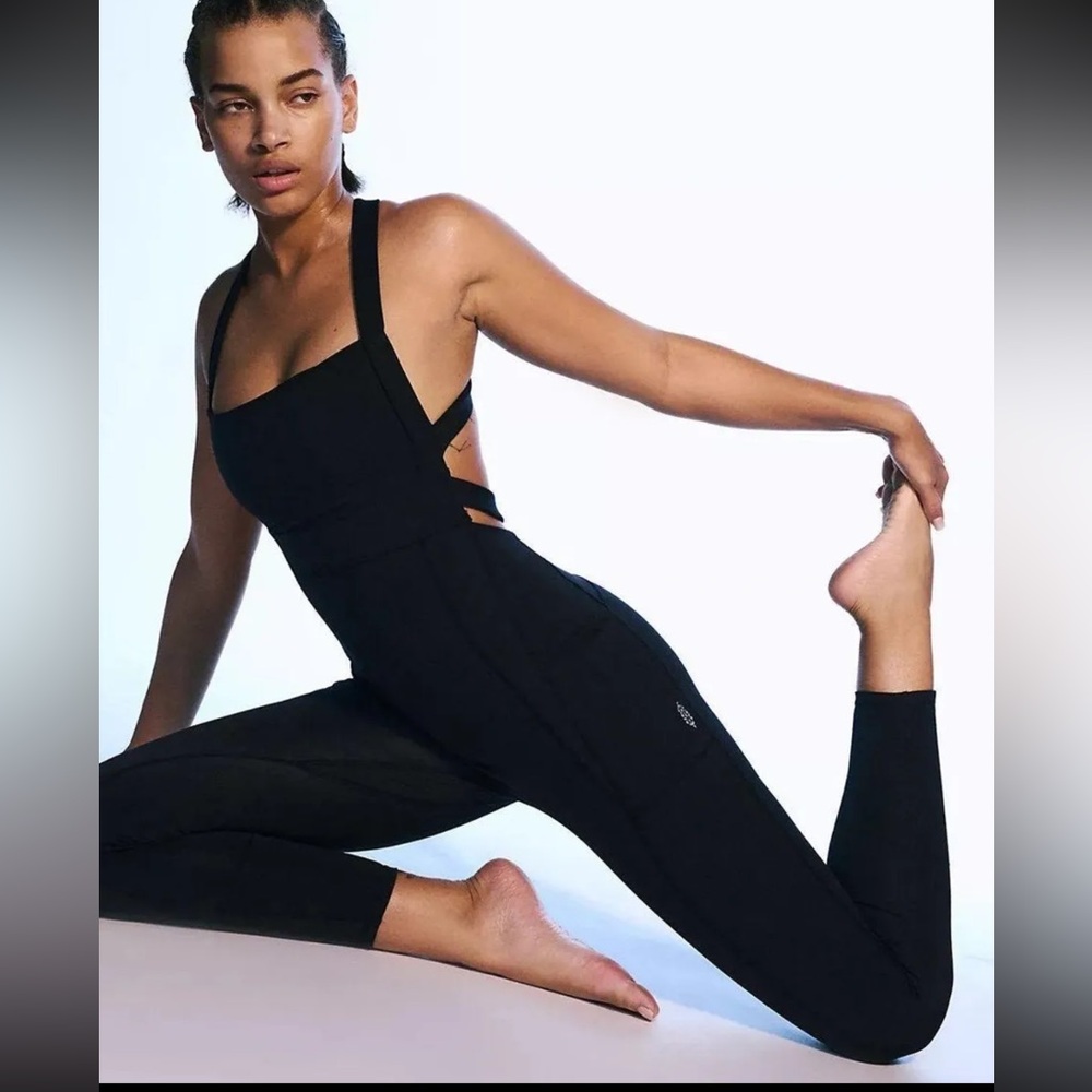 Free People Movement Black Jumpsuit
